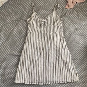 Hollister Striped Tie Front Dress